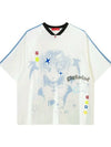 Retro-Faded Harajuku Style Darkwave Cartoon Print T-Shirt