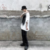 Grafiti Baskılı Tişört, yan görünüm — Navra Wear
