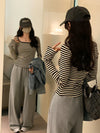 Slim Fit K-Wave Color Block T-Shirt