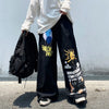 Graffiti Oversized Wide-Leg