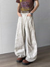 Yıkanmış Baggy Jean Pantolon, stil görünüm — Navra Wear