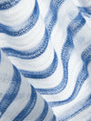 Elegant Line-Pattern French Holiday Long-Sleeved T-Shirt