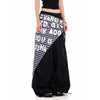 Y2K Wide Leg Japon Baskılı Pantolon, kombin görünüm — Navra Wear