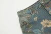 Çiçek Desenli Jean Pantolon, stil görünüm — Navra Wear