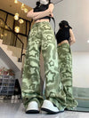 Women Green Stellar Woodland High Street Denim