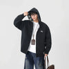 Lined Plaid Warm Zip Hoodie