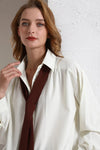 Academia Classic Woven Button Top
