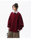 Sade Bisiklet Yaka Sweatshirt, stil görünüm — Navra Wear