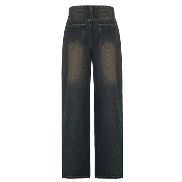 Ombre Color Low Waist Classic Denim