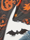 Halloween Pumpkin Pattern Mesh Freedom-State T-Shirt