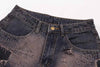 Metro Torn Rinse Bell Leg Denim