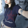 Circa-2000 E-Girl Cropped Print T-Shirt