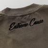 City-Block Torn-Vibe Fragment Ripped Mono-Color Color T-Shirt