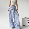 Lace-Up Stripe Vintage Trousers
