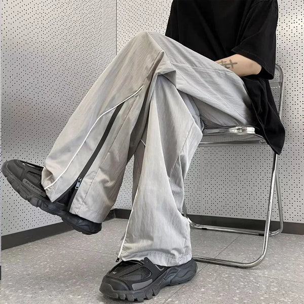 Elastic Straight Summer Trousers alternatif görünüm