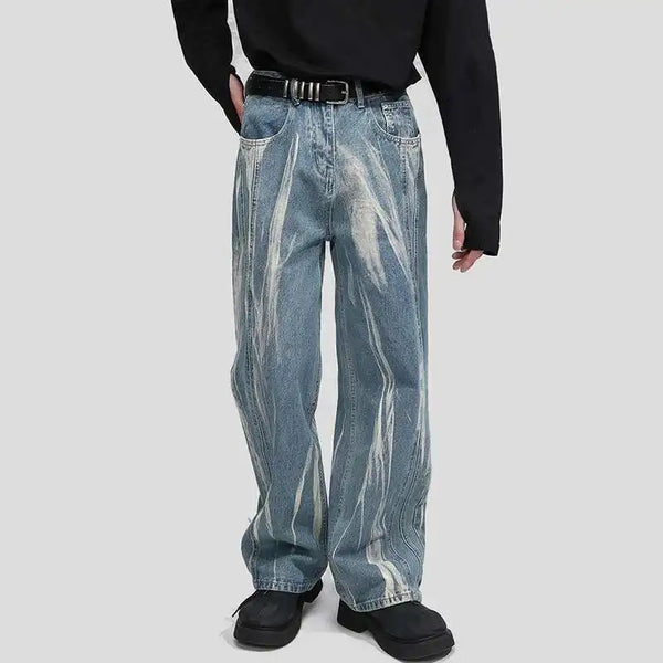 Modern Tie-Dyed Relaxed Comfy AF Denim