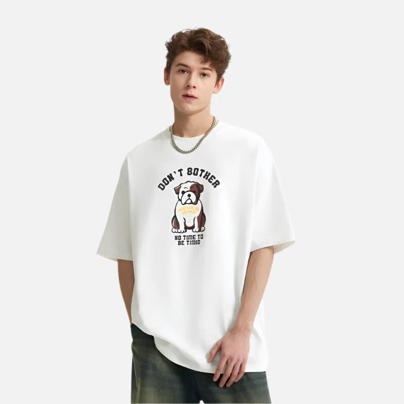 Canine Print Classic-Wash T-Shirt
