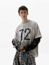 Wasteland Tactical-Print Long-Sleeved Splicing T-Shirt