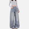 Stitched Bow Relaxed Bell Leg Denim