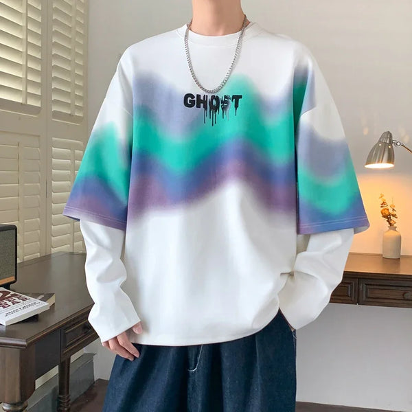 Phantom Text Boxy Sweatshirt