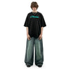 Ravestar Mint Illustrated Letter Print T-Shirt
