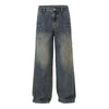 Classic Navy Seoul-Style Workshop Street Jeans