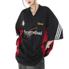 Oversize Needle-Art All-American Style Letter T-Shirt