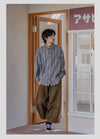 Tokyo Vintage Stripe Loose Long Top
