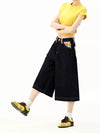 2000s Kidcore Checkered Pocket Timeless Denim Shorts