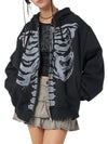 Skull Street Print Sweatshirt