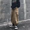 Solid Relaxed Wide Leg Street Pants