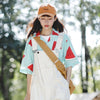Melon Print Loose Collar Beach Top