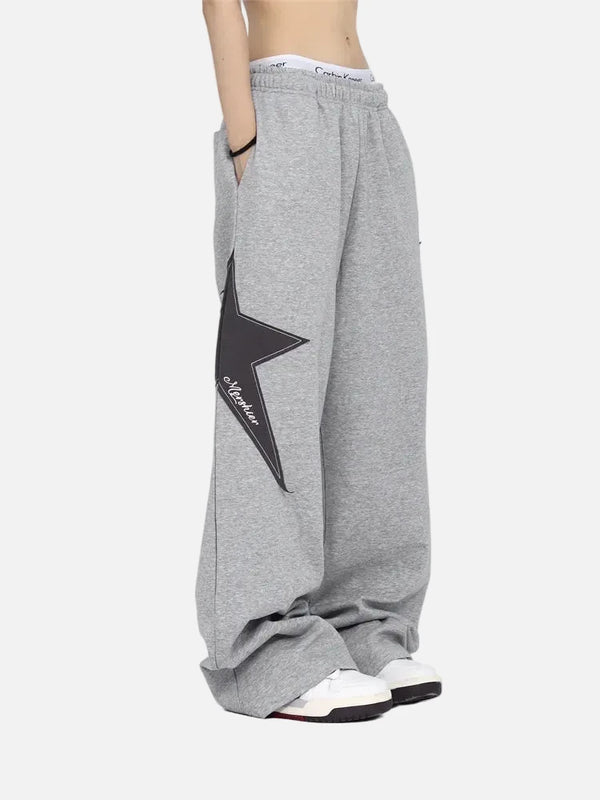 Kadın Y2K Yıldız Baskılı Jogger alternatif görünüm