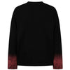 Durable Raw-Edge Illustrated Patterned Long Sleeve T-Shirt