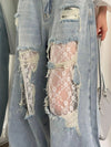 Women Classic Chic Tie Relaxed Denim
