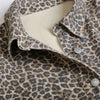 Wild Spot Print Fitted Long Sleeve Shirt