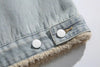 Winter Cozy Denim Faux Fur Field Jacket