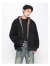 Fall Wild Print Splice Hood