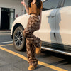 Caramel Plaid High-Rise Trousers