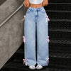 Women Rinse Relaxed High-Rise Denim