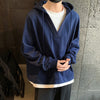 Relaxed Solid V-Neck Sweatshirt