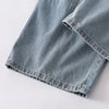 Vintage Wide Leg Jean Pantolon, yakın çekim — Navra Wear