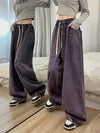 Kadın Baggy Jean Pantolon, önden görünüm — Navra Wear