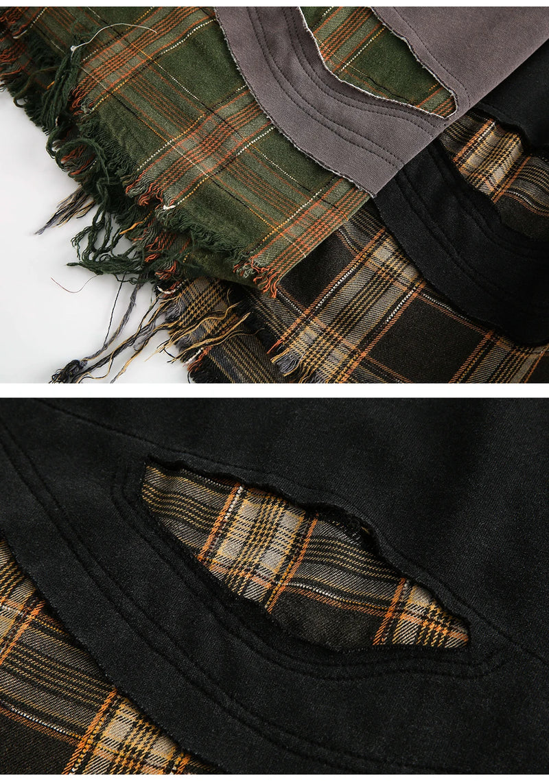 Vintage Patchwork Gömlek, yan görünüm — Navra Wear