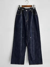 Vintage Yüksek Bel İspanyol Paça Jean Pantolon, kombin görünüm — Navra Wear