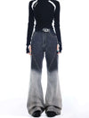 Ombre Color Mosaic Bootcut Denim