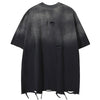 Batik Desenli Oversize Tişört, önden görünüm — Navra Wear