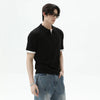Cleanfit Lapel Contrast Color Off-Duty Sport-Collar T-Shirt