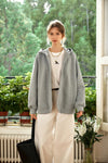 Oversize Basic Sweatshirt, yakın çekim — Navra Wear
