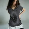 Retro-Faded Grit-Style Aesthetics Graffiti Print T-Shirt